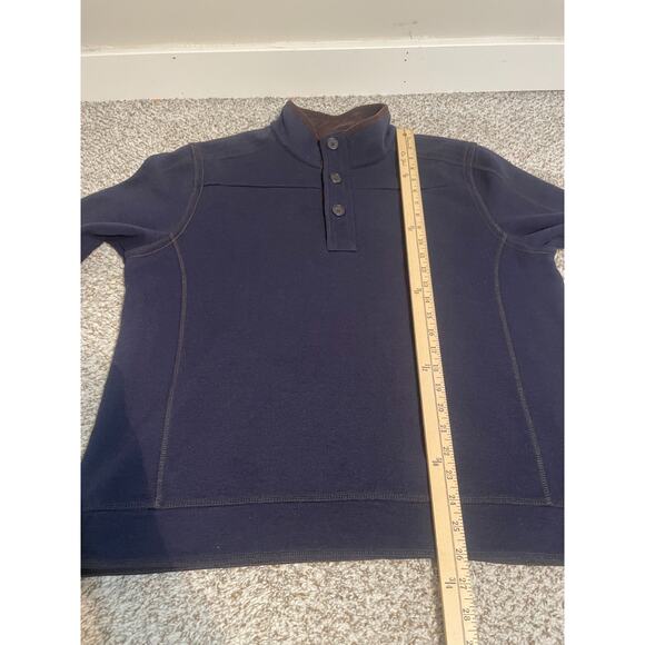 Carbon 2 Cobalt Men’s Pullover Sweater Corduroy Trim Sz XL Cotton Blend Blue - Picture 6 of 7
